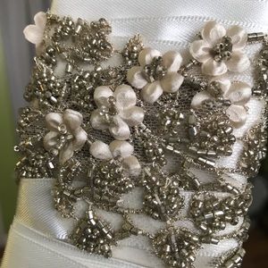 Beaded bridal sash/belt